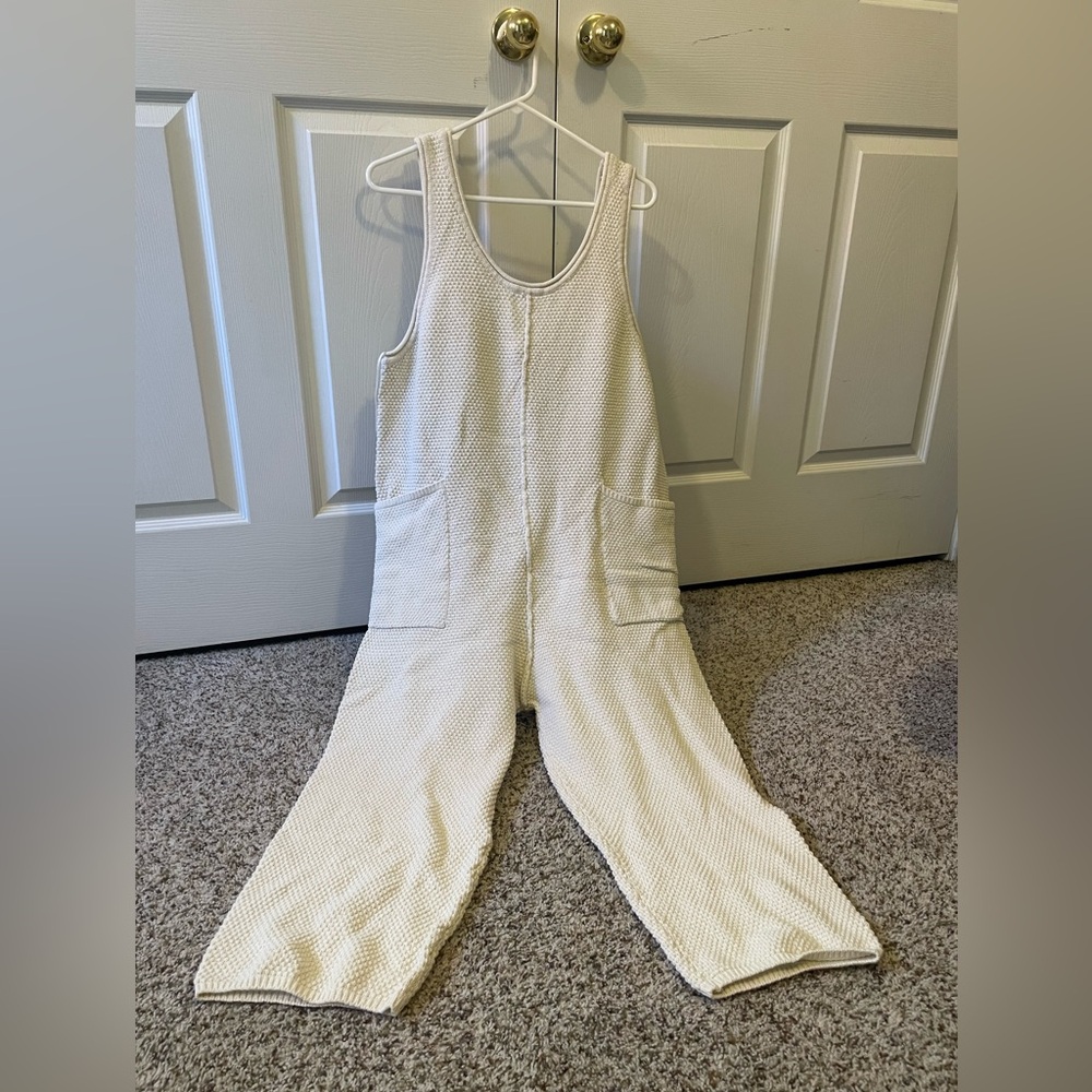 Free People Hailee Sweater Tank Jumpsuit-Women’s size Large